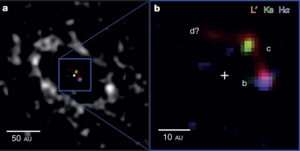 Figure 1: Composite H&alpha;, Ks, and L&prime; image.